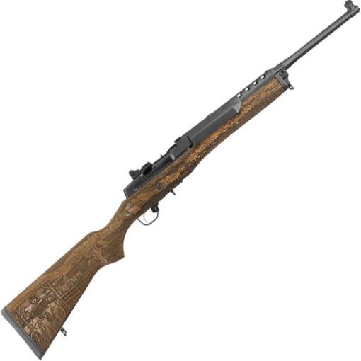 ruger mini 14 engraved altamont ranch 556mm nato 185in blued semi automatic modern sporting rifle 51 rounds california compliant 1540124 1